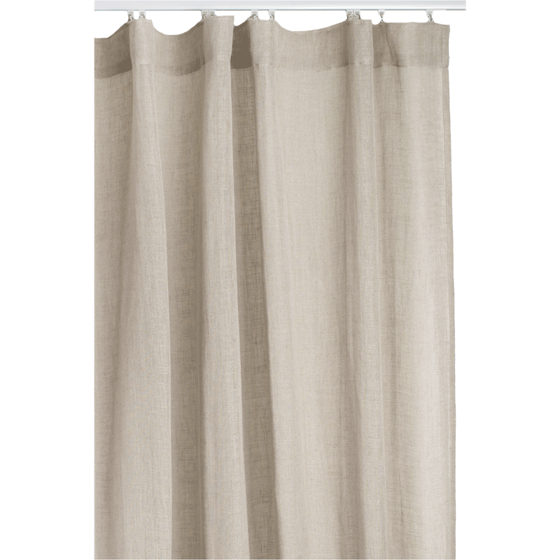 Sirocco Vorhang mit Faltenband 135x250 cm, Natur