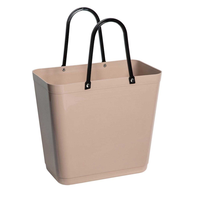 Tasche Hoch Recyceltes Plastik, Nougat