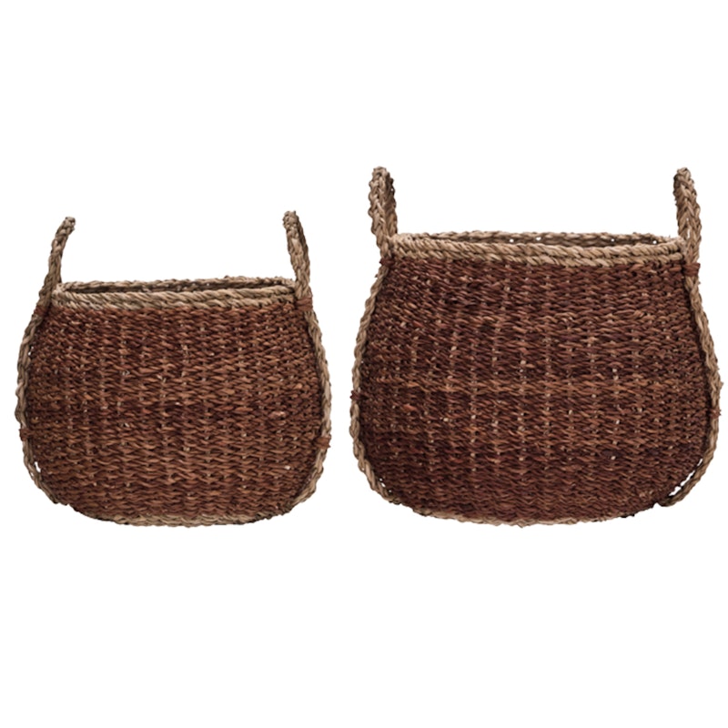 Rangi Ablagekorb 2-er Set, Braun