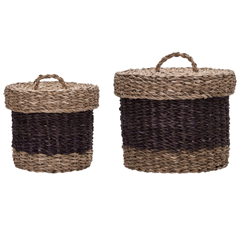 Rangi Ablagekorb 2-er Set, Pflaume