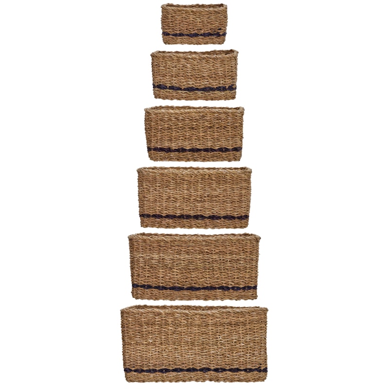 Squares Set Mit 6 Körben, Natur