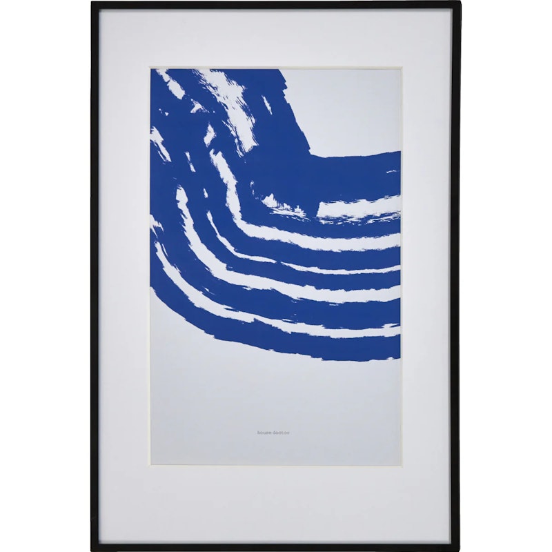 HDBrush Gemälde 40x60 cm, Dunkelblau