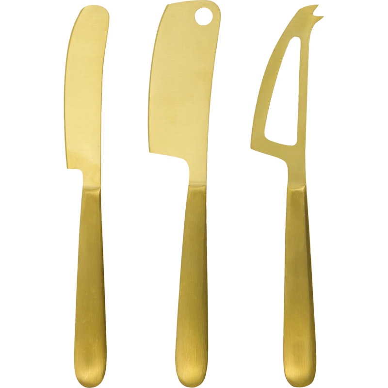 HDCheese Käsemesser-Set Gold 3-er Set