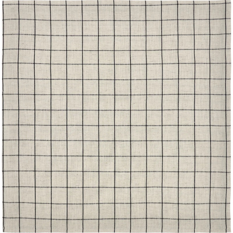 HDJoin Tischdecke 150 cm, Altweiß / Schwarz