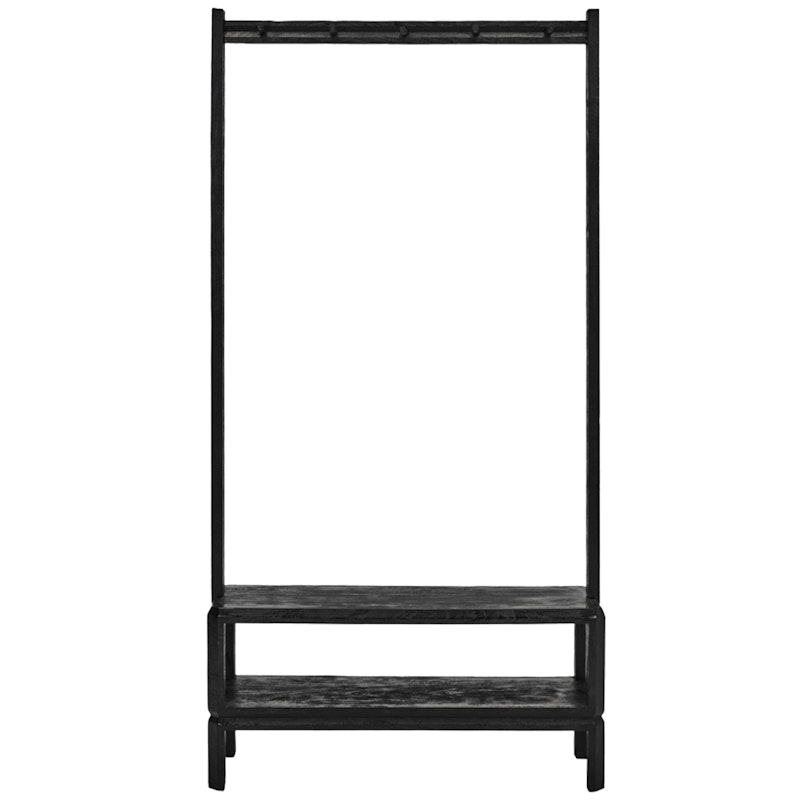 Mono Garderobe 90x180 cm, Schwarz