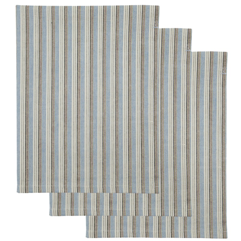 Cook Geschirrtuch 55x75 cm 4-er Set, Blau/Sandfarben