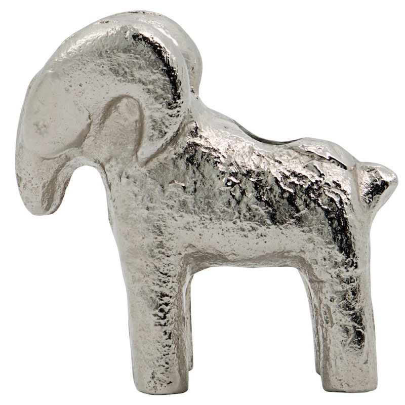 Ram Kerzenhalter, Antique Silver