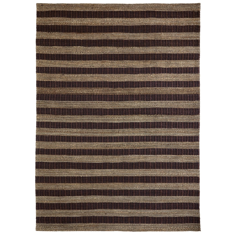 Block Teppich 160x203 cm, Braun/Natur