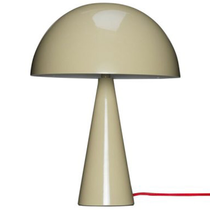 Mush Mini Tischlampe, Sandfarben/Rot