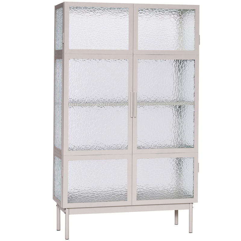 Plex Glasvitrine 92x151 cm, Grau