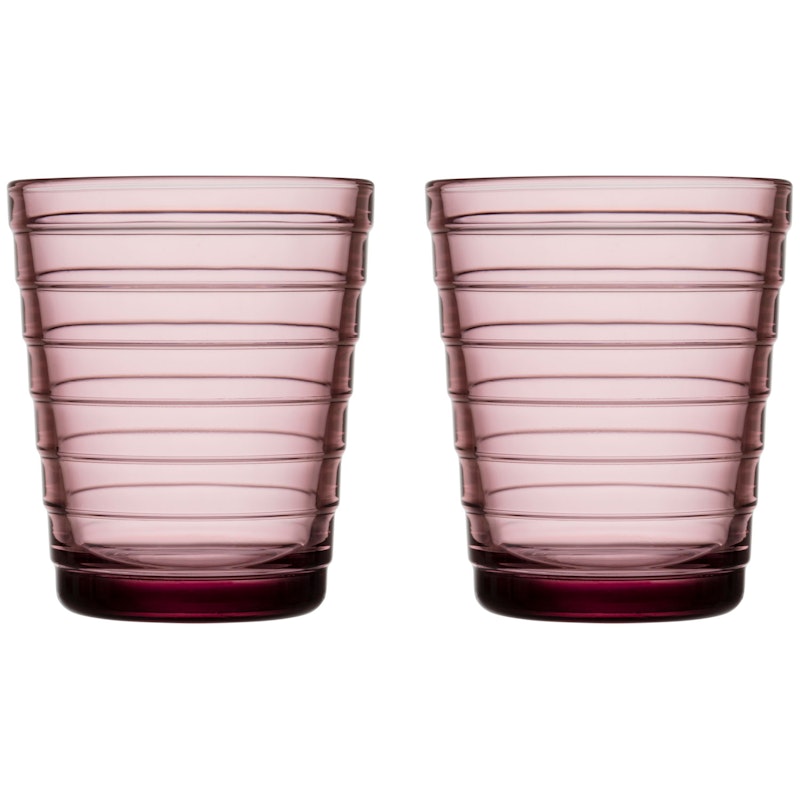 Aino Aalto Drinking Glass 22 cl 2-pack, Heather