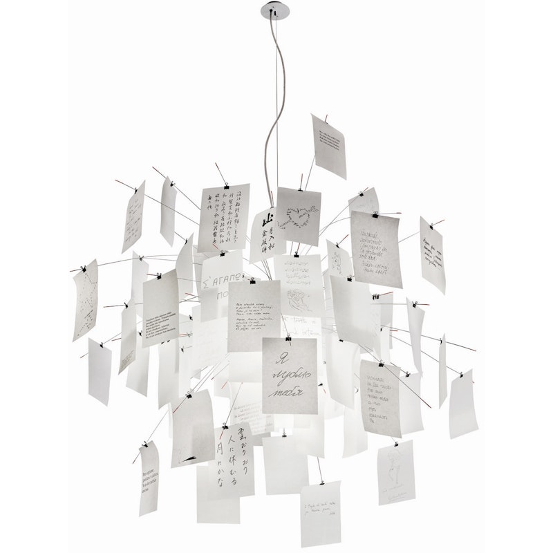 Zettel'z 5 Hängelampe Silber 330 cm