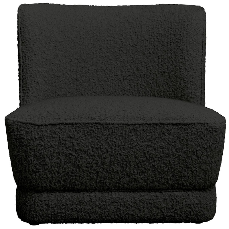 Lounge Royal Boucle Sessel, Schwarz