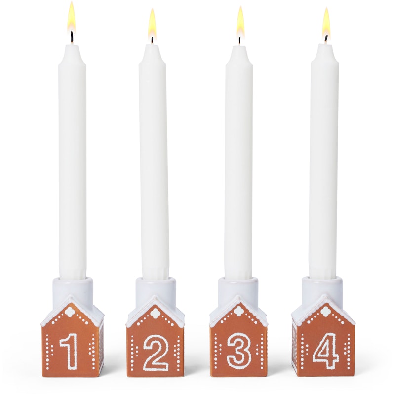 Gingerbread Adventskerzenhalter H7,5 cm