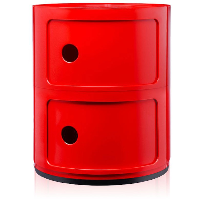 Componibili Classic Aufbewahrung mit 2 Fächern, Rot