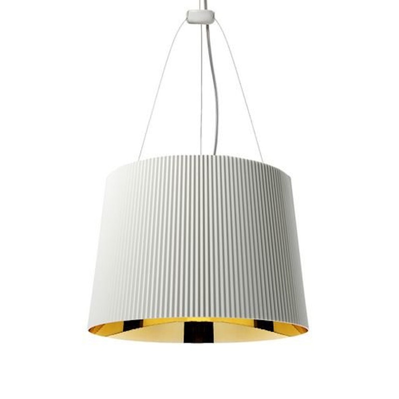 Gè Hängelampe, Weiß / Gold