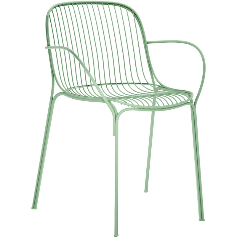 Hiray Stuhl mit Armlehne, Grün
