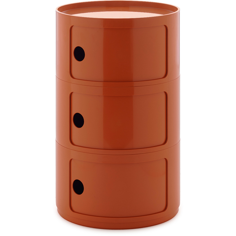 Componibili New Big Aufbewahrung Mit 3 Fächern, Orange