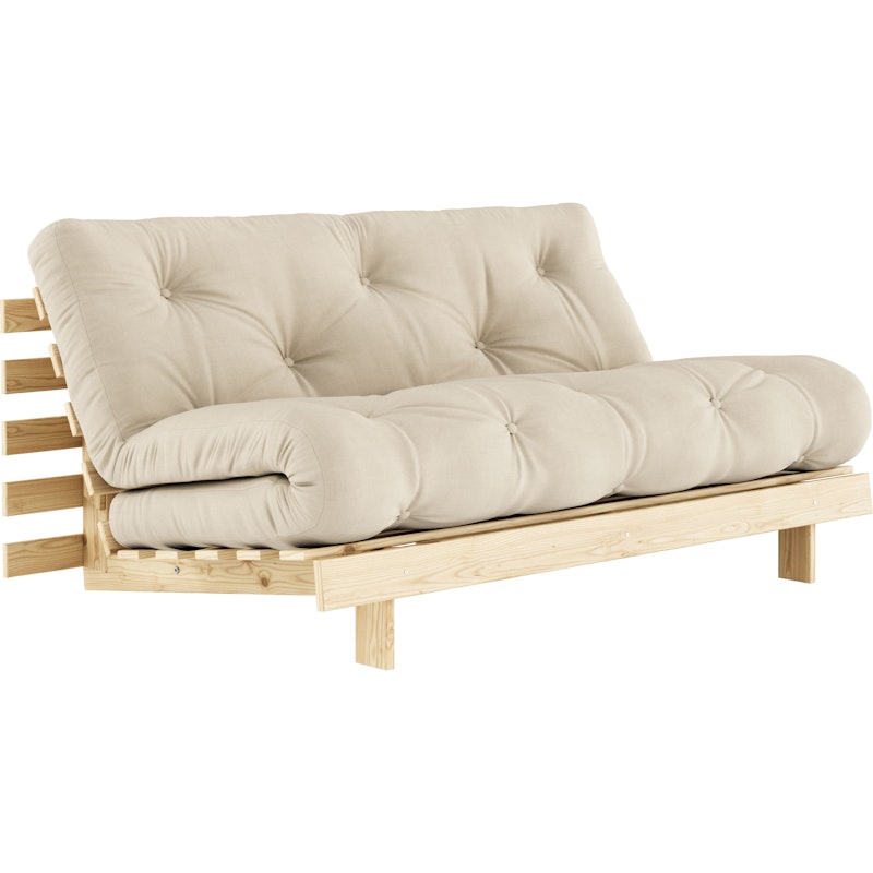 Roots 160 Bettsofa Mit Matratze, Raw / Beige