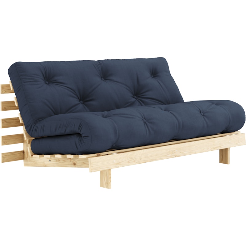 Roots 160 Bettsofa Mit Matratze, Raw / Marineblau