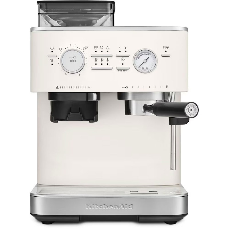 5KES6551EPL Halbautomatische Espressomaschine Mit Kaffeemühle, Porcelain White