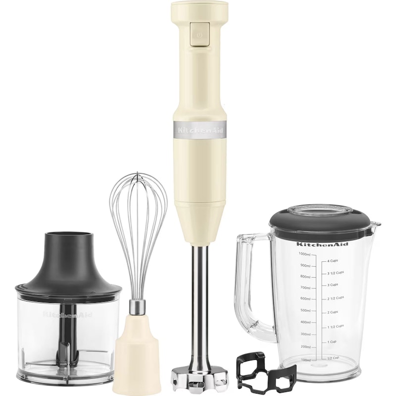 5KHBV83EAC Stabmixer Mit Accessoires, Almond Cream
