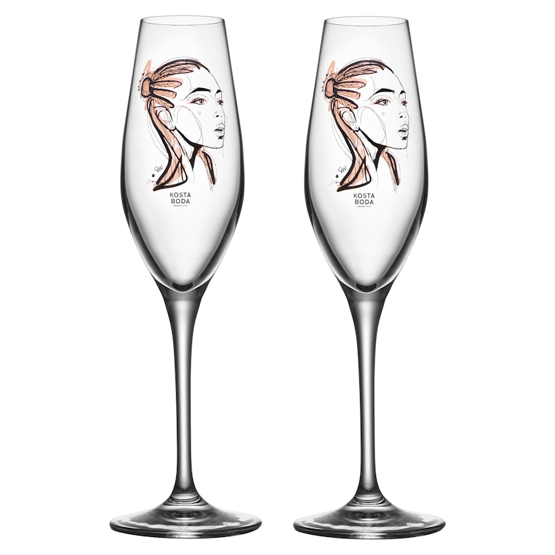 All About You Champagnerglas 23 cl  2-er Set, Forever Yours