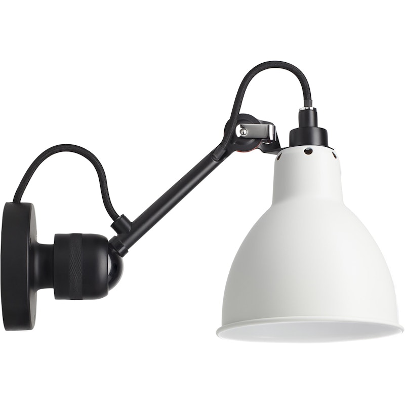 La Lampe Gras N°304 Wandleuchte mit Lichtschalter, Schwarz / Weiß