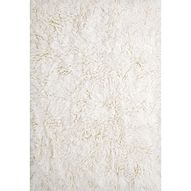 Shaggy Knüpfteppich 250X350 cm, Knochenweiß