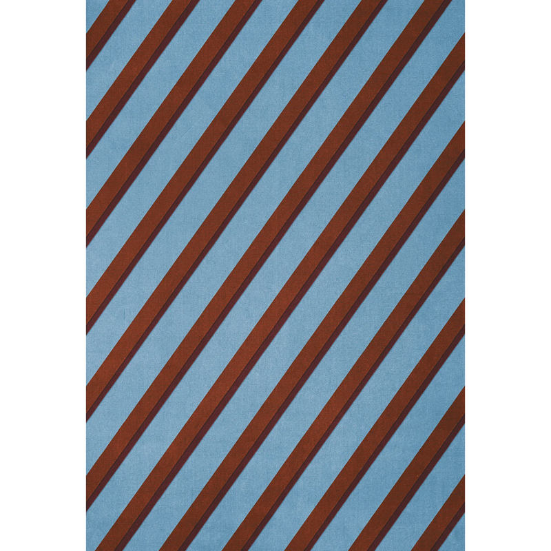 Teklan Diagonal Wollteppich 250x350 cm, Sky