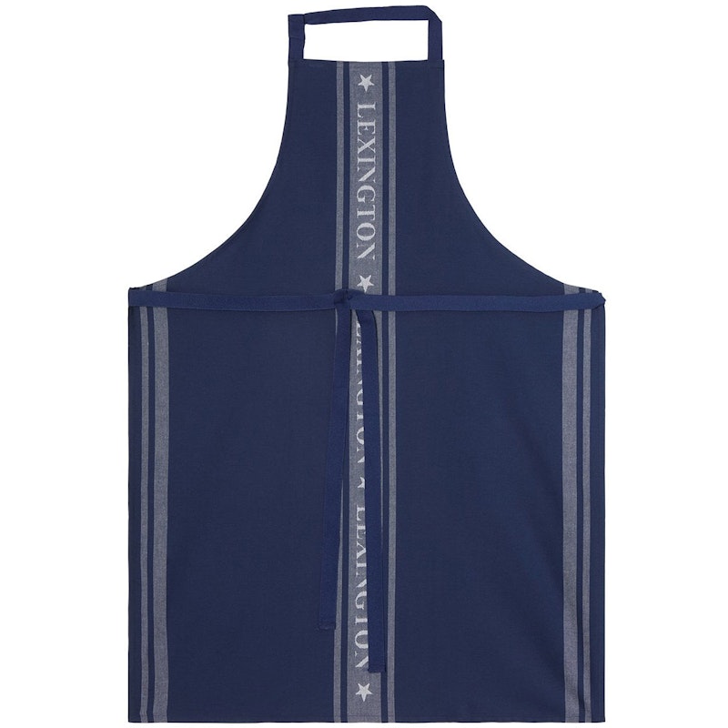 Icons Cotton Jacquard Star Schürze, Weiß / Dress Blue