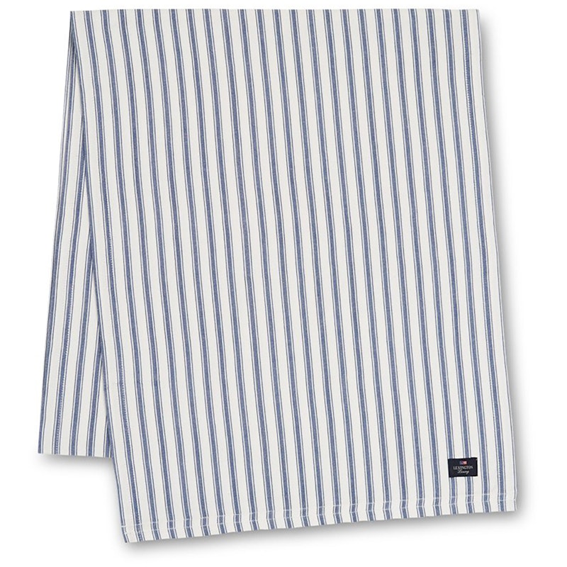 Icons Herringbone Striped Tischläufer, Blau