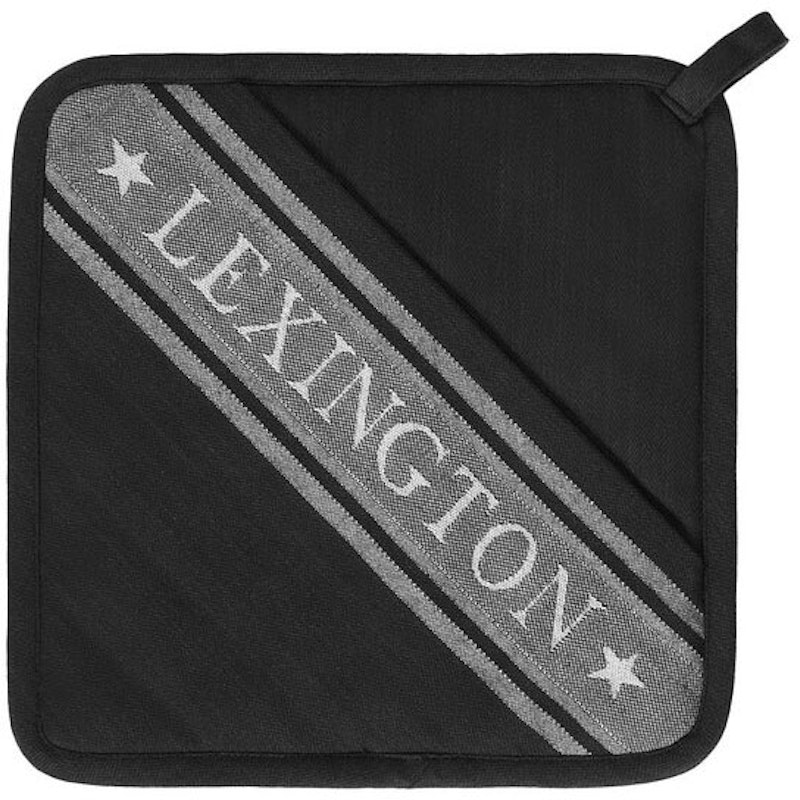 Icons Organic Cotton Jacquard Star Topflappen, Schwarz / Weiß