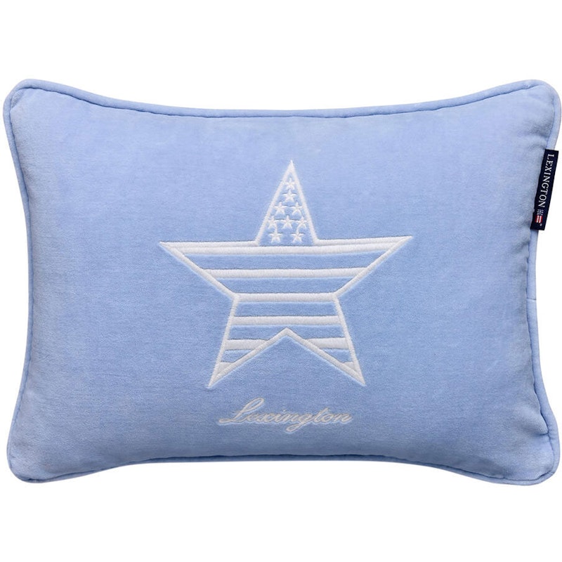 Kids Organic Cotton Velvet Kissenbezug 30x40 cm, Blau