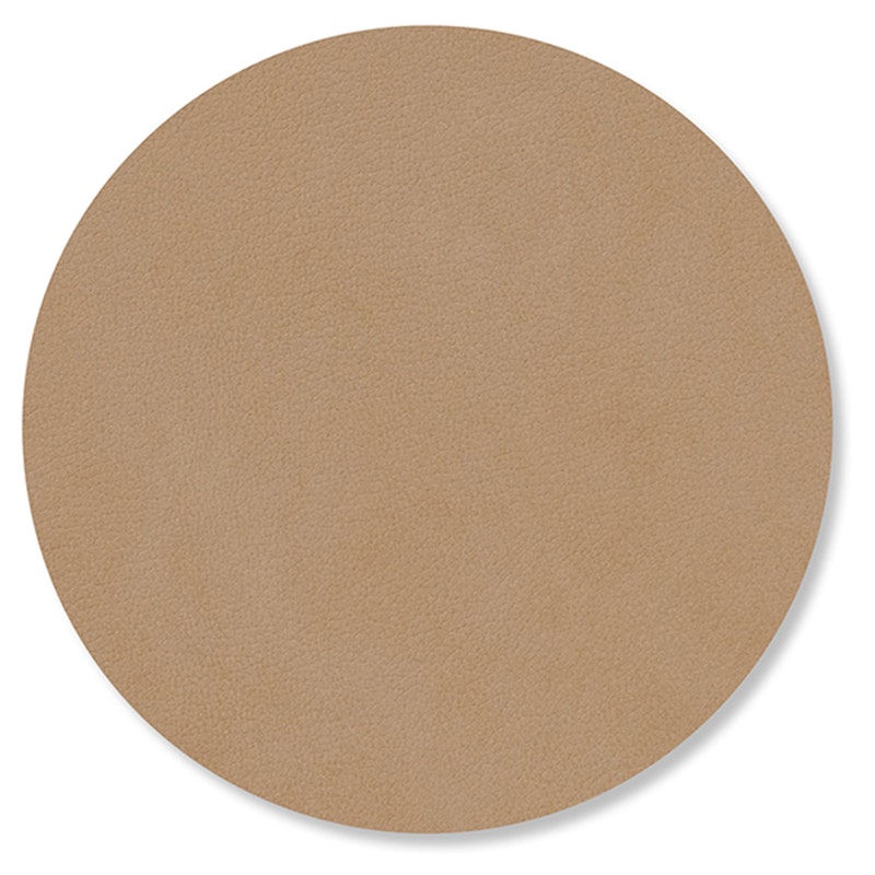 Circle Glasuntersetzer Nupo 10 cm, Nougat