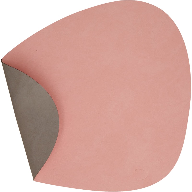 Curve L Wendbares Platzset 37x44 cm, Rosa/Hellgrau