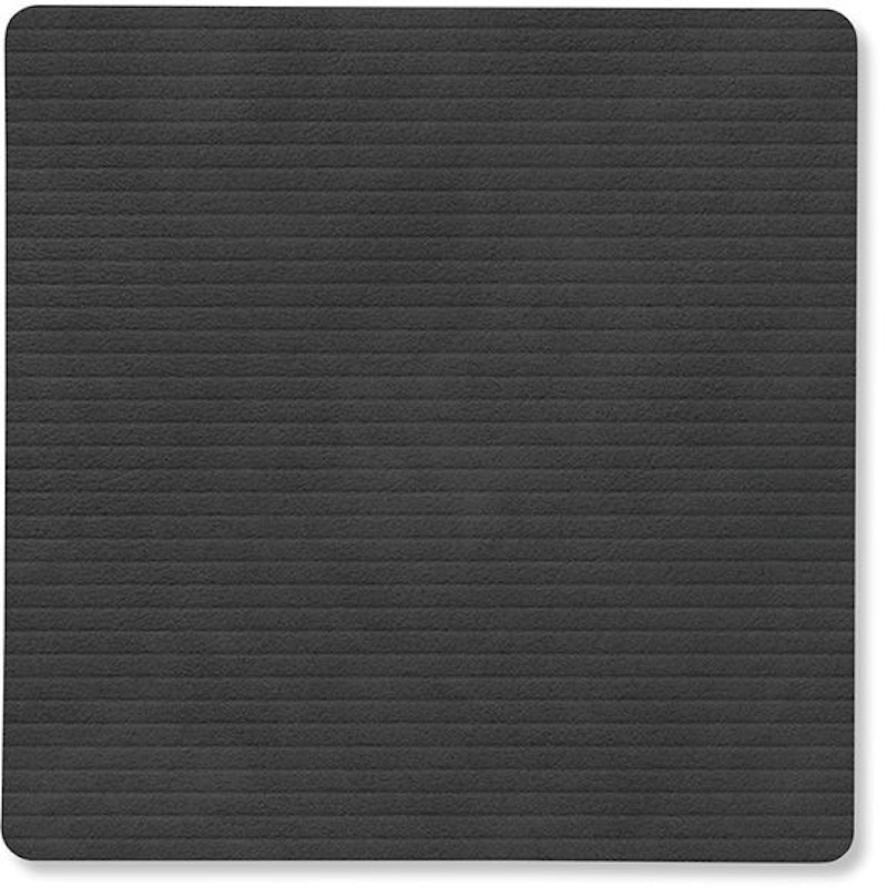 Square Corduroy Glasuntersetzer, Schwarz