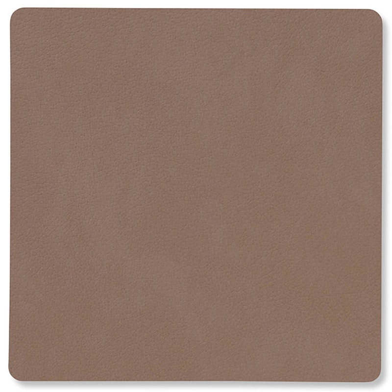 Square Glasuntersetzer Nupo 10x10 cm, Truffle