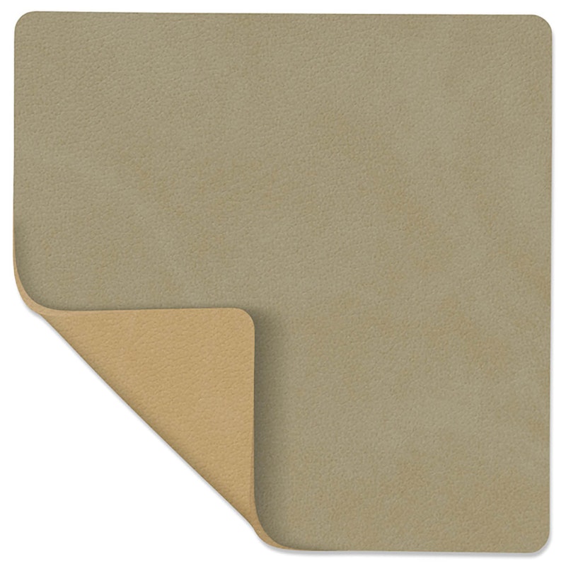 Square Wendbarer Glasuntersetzer 10x10 cm, Herbal Dust/Khaki