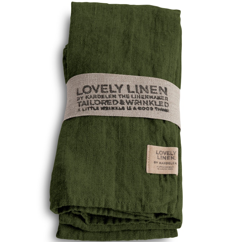 Lovely Napkins 45x45 Honey 4-Pack Serviette 45x45 cm 4-er Set Jeepgreen