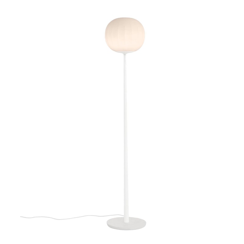 Lita Stehlampe 30 cm, Weiß / Opalglas