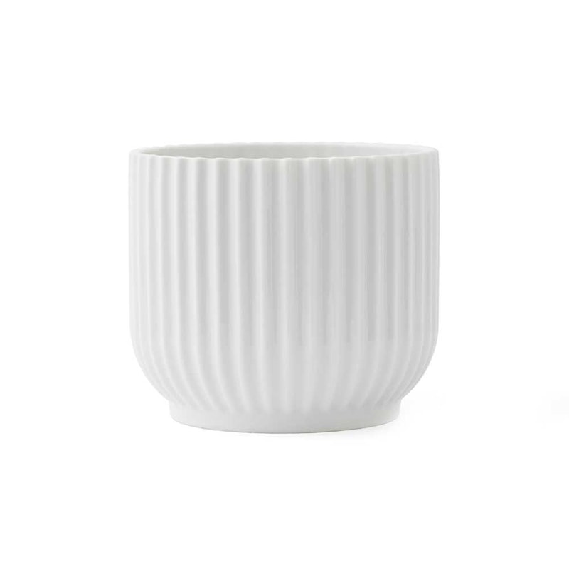 Lyngby Blumenvase Klein, Weiss