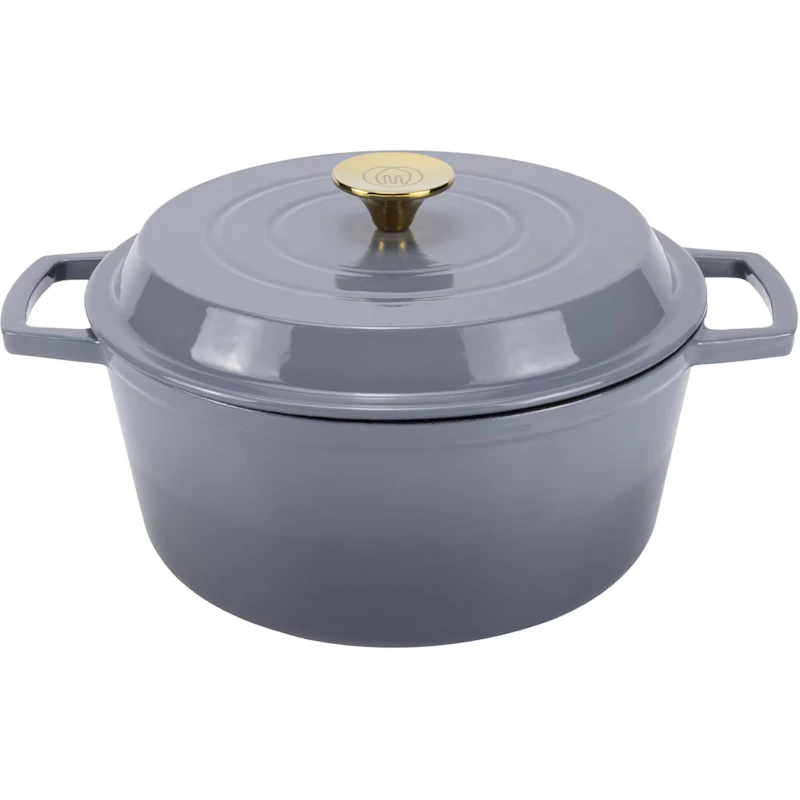 Gusseisentopf 5 L, Grau