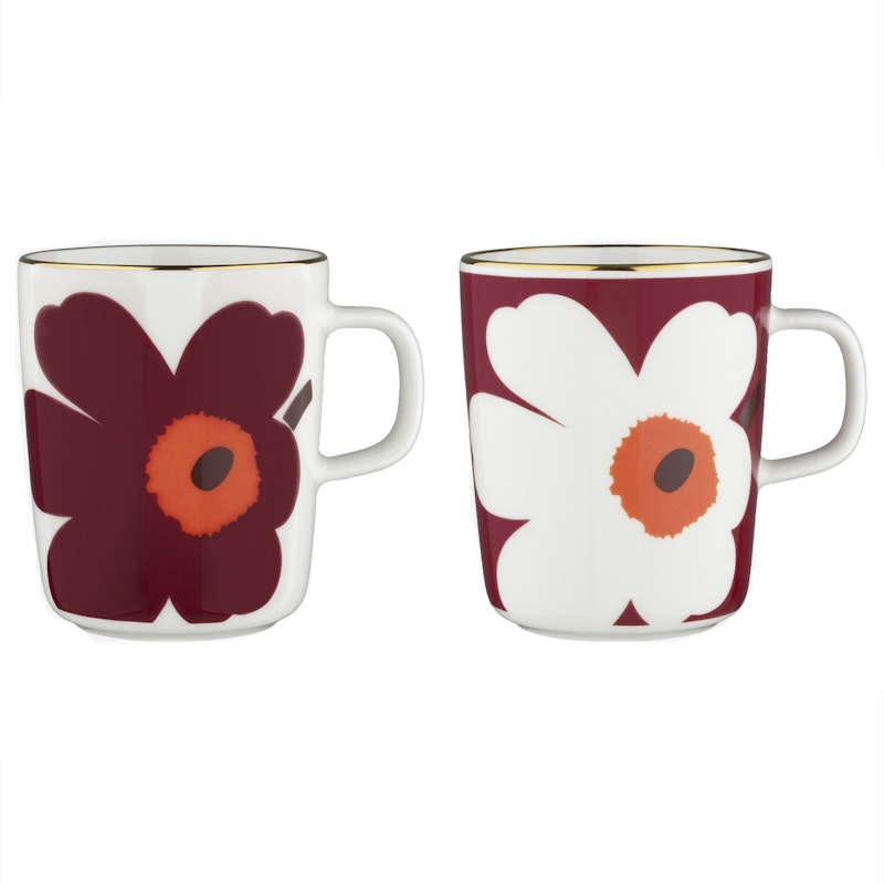 Oiva Juhla Unikko Tasse 25 cl 2-er Set