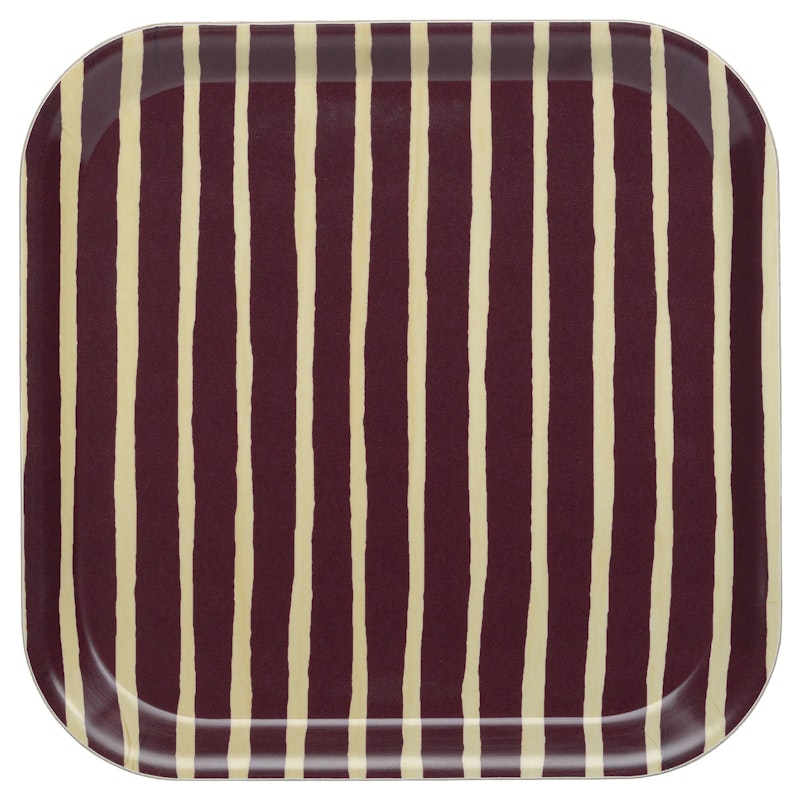 Piccolo Tablett 20x20 cm, Burgundy