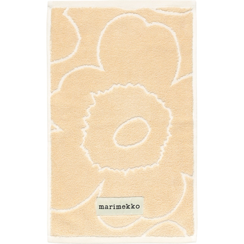 Piirto Unikko Gästehandtuch Straw / Off-white, 30x50 cm