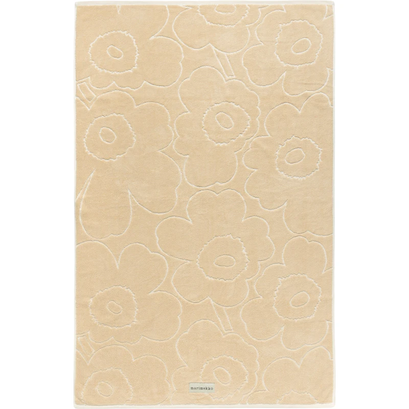 Piirto Unikko Badetuch Straw / Off-white, 100x160 cm