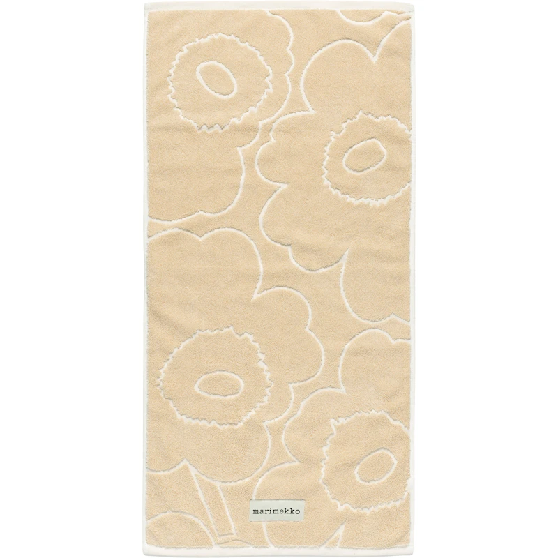 Piirto Unikko Handtuch Straw / Off-white, 50x100 cm