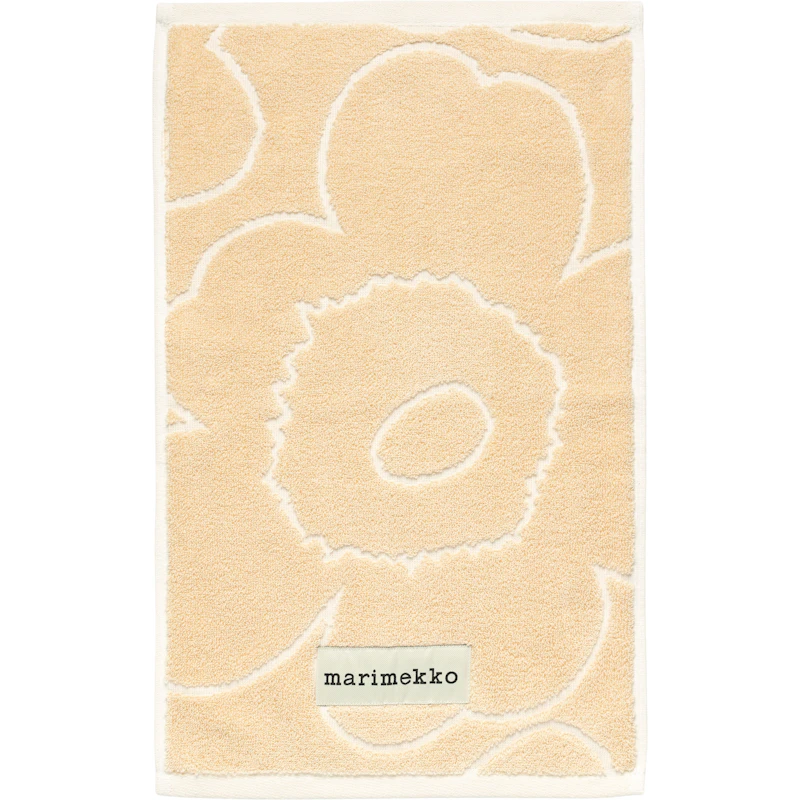 Piirto Unikko Gästehandtuch Straw / Off-white, 30x50 cm