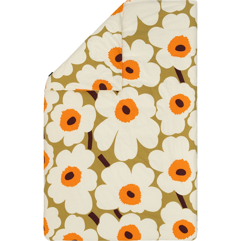 Unikko Bettdeckenbezug Cream / Caramel / Warm Orange, 150x210 cm